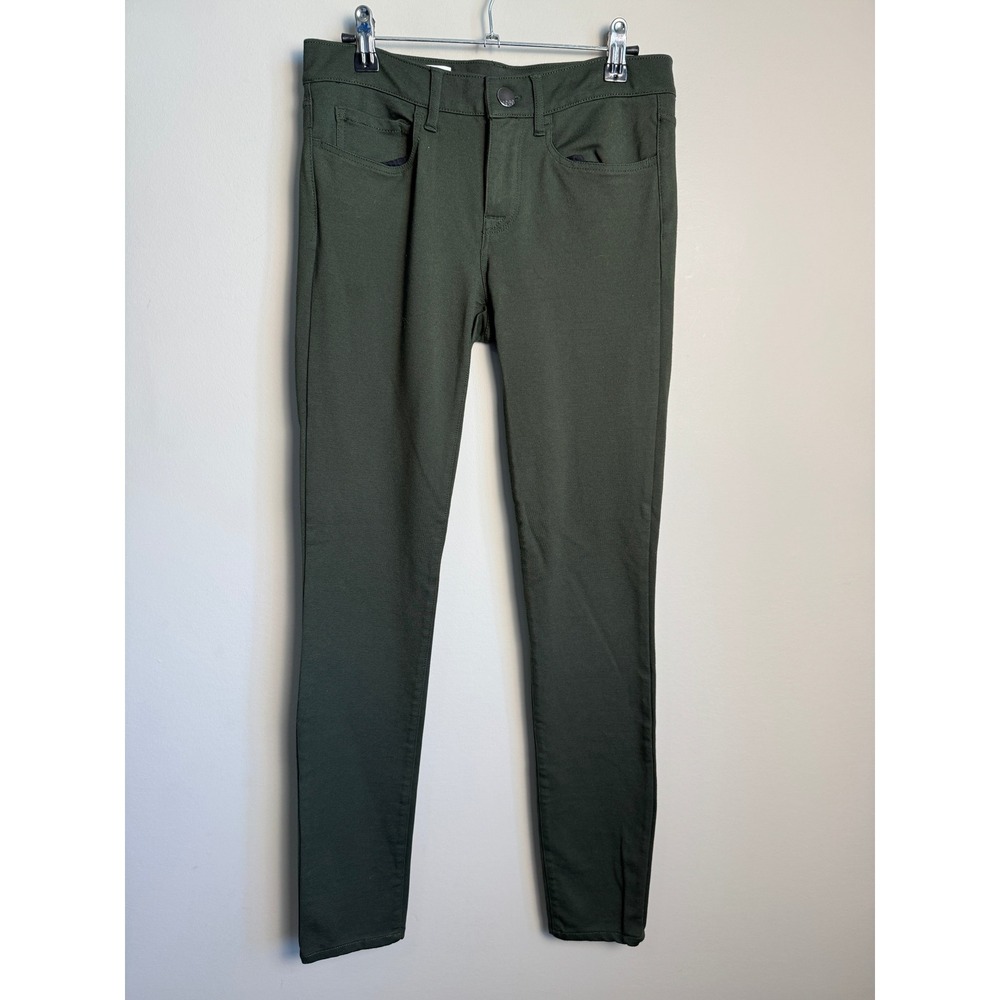 Gap Womens Green Legging Jean 26/2 Skinny Stretch Olive Utility Casual Chic
